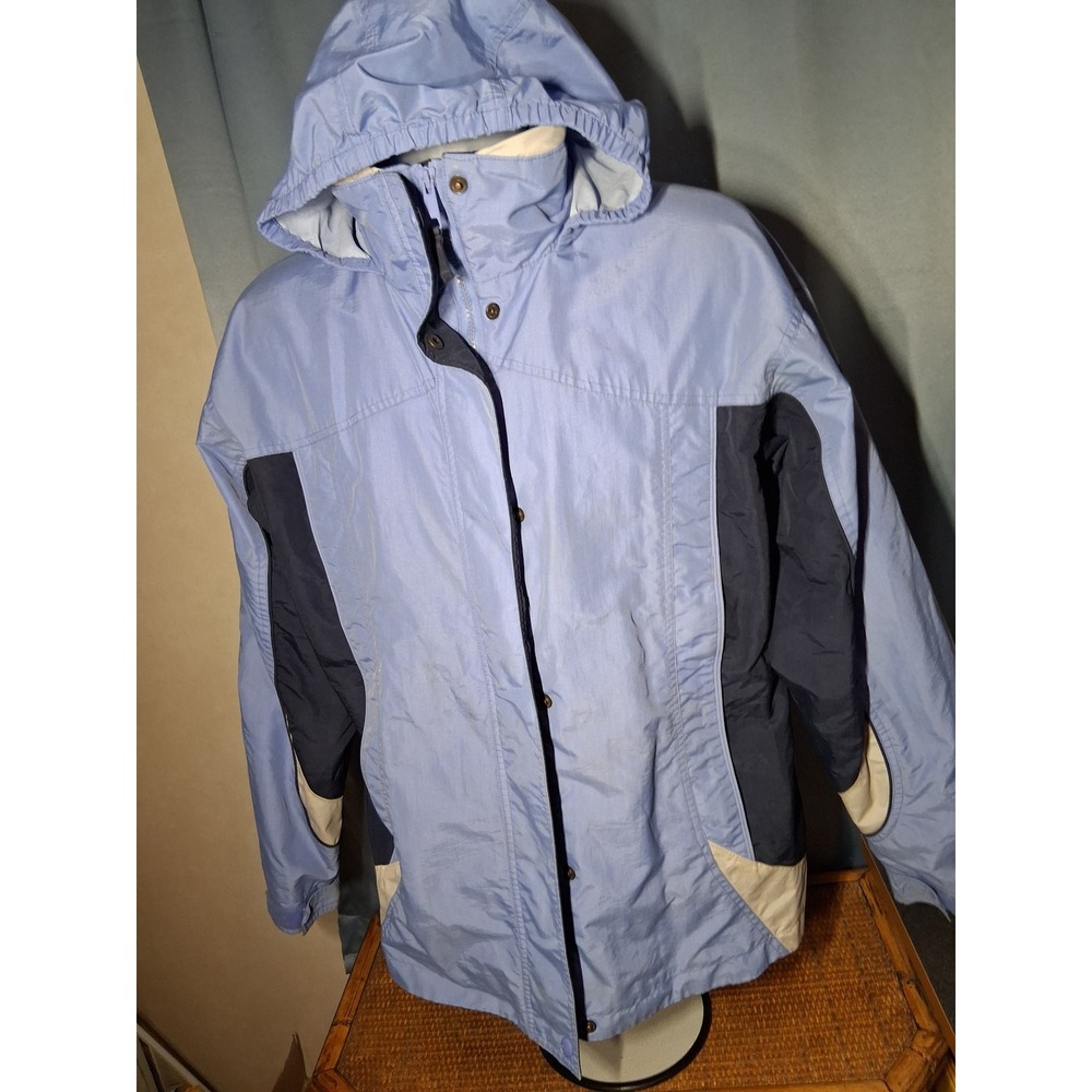 Columbia Bugaboo Jacket XXL Shell Blue Navy Color block Hooded Women XXL 18/20